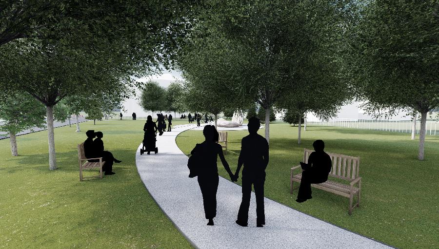 image 0 of Giardino zen dedicato alle vittime del covid