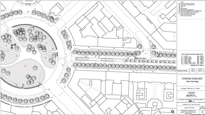 image 1 of Riqualificazione della Piazza Damiano Chiesa a Milano e realizzazione di un parcheggio interrato