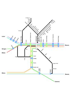image 0 of Servizio ferroviario metropolitano sulla linea Ponte S. Pietro-Bergamo-Montello