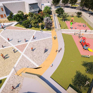 Immagine per Riqualificazione urbana dell'area comunale EXMA e dei giardini pubblici di Su Ponte